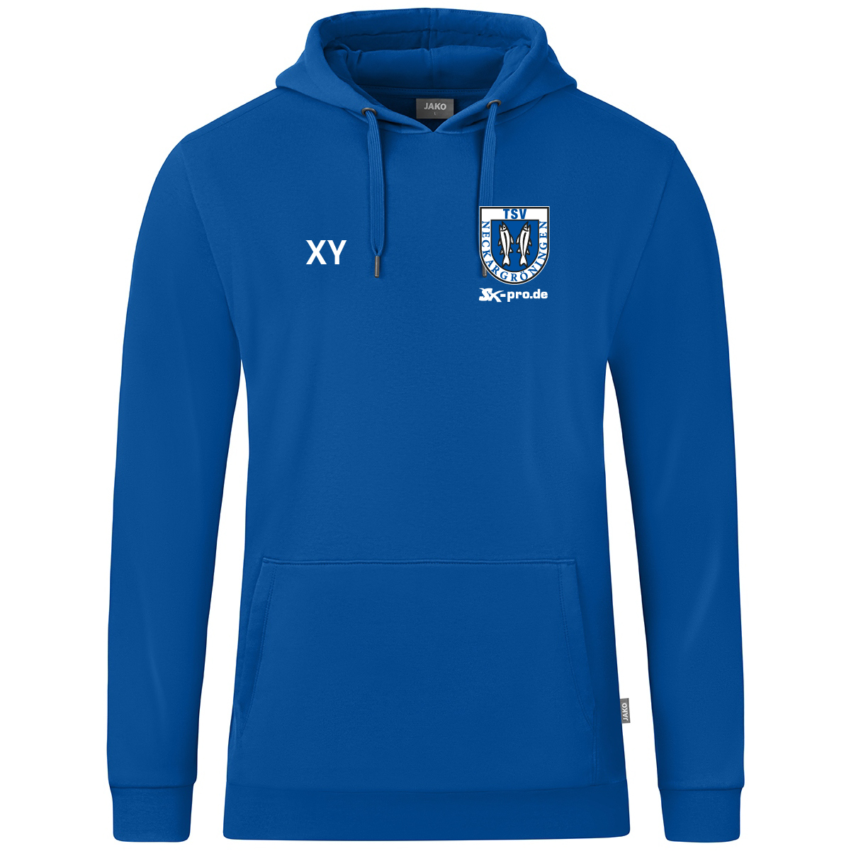 JAKO Kapuzensweat Organic  inkl.Wappen (Initialen optional)