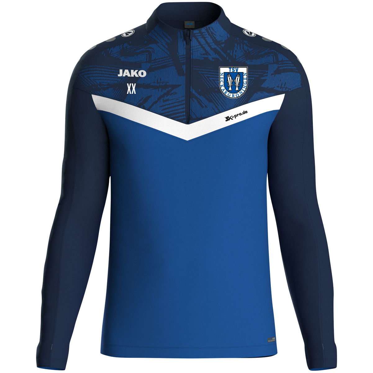 JAKO Ziptop Iconic inkl.Wappen (Initialen optional)