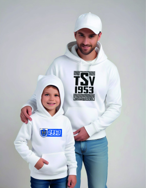 Kinder Kapuzensweater weiß inkl. Druck