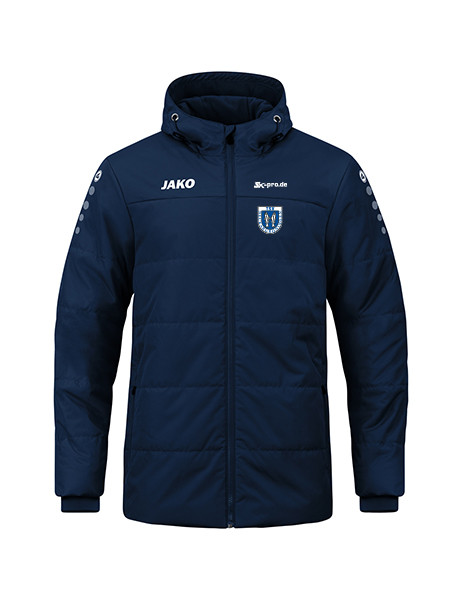Coachjacke Team mit Kapuze inkl. Wappen (Initialen optional)